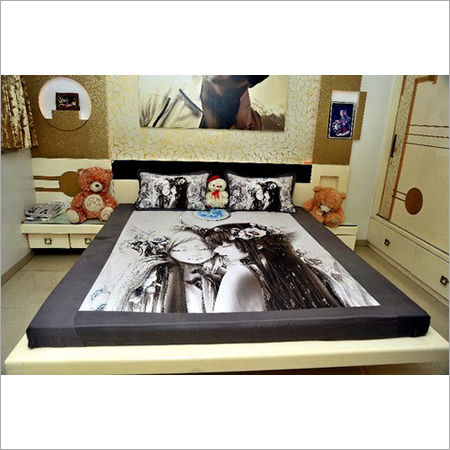 Half N Half Digital Printed Bedsheet