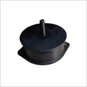 L And T Anti Vibration Rubber Mount - Rubber Material, Load Capacity 50kg to 7 Tons, Black Color | Durable Noise and Shock Reduction Solution