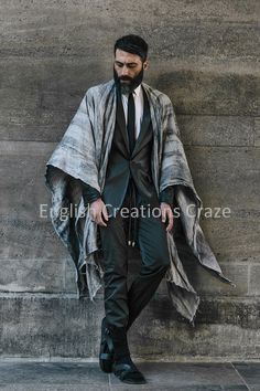 Mens Fancy Poncho