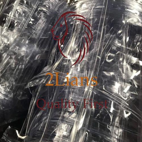 PVC clear blister trays on bales scrap plastic Post Industrial Waste