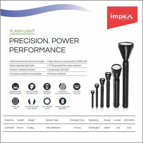 IMPEX LED torch Light (LUMIN X0)