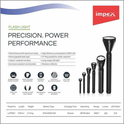 IMPEX LED Torch Light (LUMIN X1)