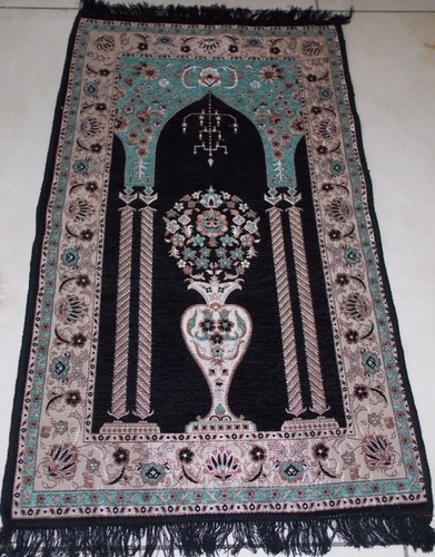 Muslim Prayer Mats - Polyester, Jacquard Woven Design | Ideal for Prayer and Home Decoration, Lightweight at 1 kg