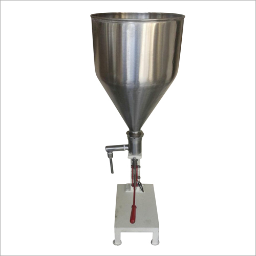 Metal 100 Gm Manual Hand Operating Cream Roll Filling Machine