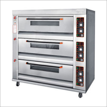 Semi Automatic Electric 3 Deck Oven