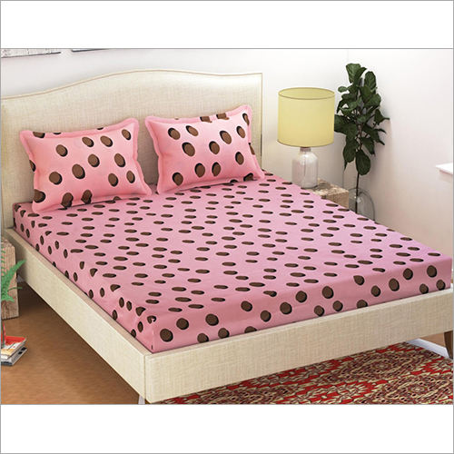 Available In Different Colour Polka Dot Bed Sheet