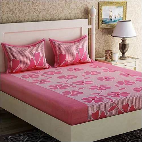 Available In Different Colour King Size Printed Bed Sheet