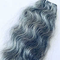 Natural Grey Human Hair Extensions
