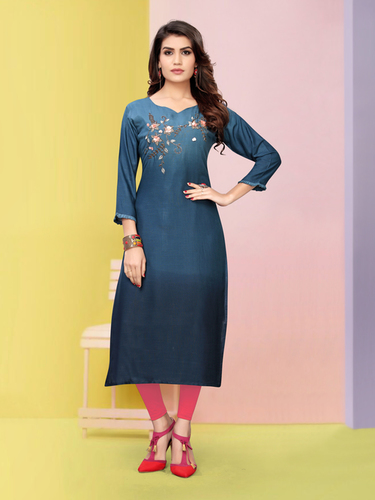 Navy Blue Kurti