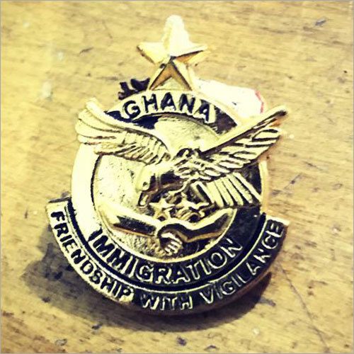 Ghana Immigration Brass Badge