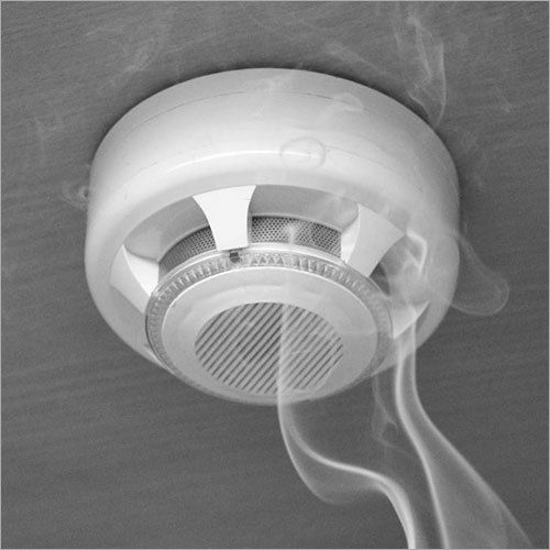 White Ceiling Smoke Detector