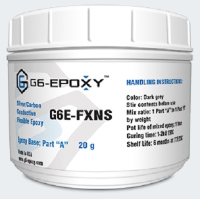 FLEXIBLE SILVER/CARBON CONDUCTIVE EPOXY G6E-FXNS