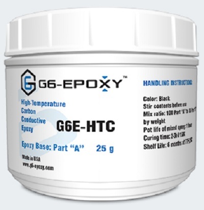 Black High Temperature Carbon Filled Conductive Epoxy G6E-Htc