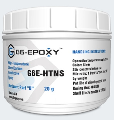 High Temperature Silver/carbon Conductive Epoxy G6e-htns Chemical Composition: Part A A Smooth Dark Grey Paste