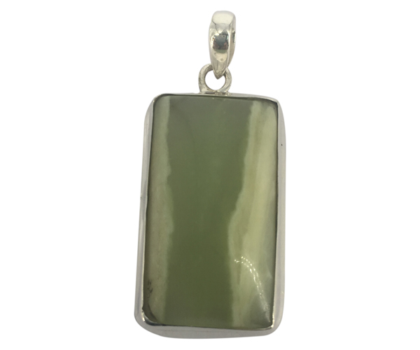 Serpentine 925 Silver Gemstone Pendant