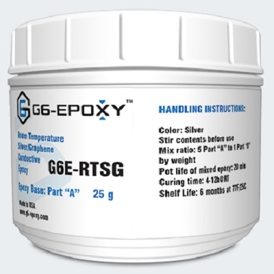 Room Temperature Curable Silver/Graphene Conductive Epoxy G6E-Rtsg Chemical Composition: Part A A   Smooth Thixotropic Silver Paste