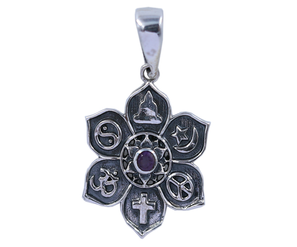 Amethyst 925 Silver Gemstone Pendant