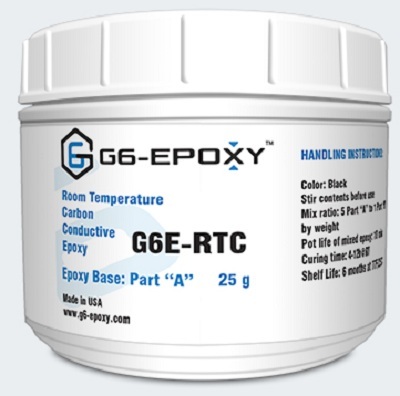 ROOM TEMPERATURE CURABLE CARBON FILLED CONDUCTIVE EPOXY G6E-RTC