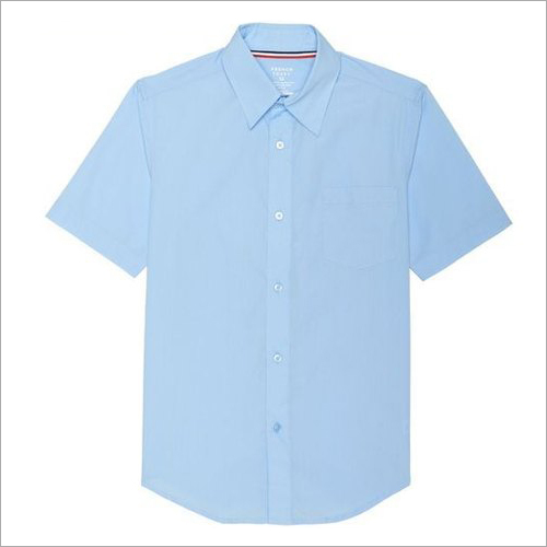 No Fade Light Blue School Shirt