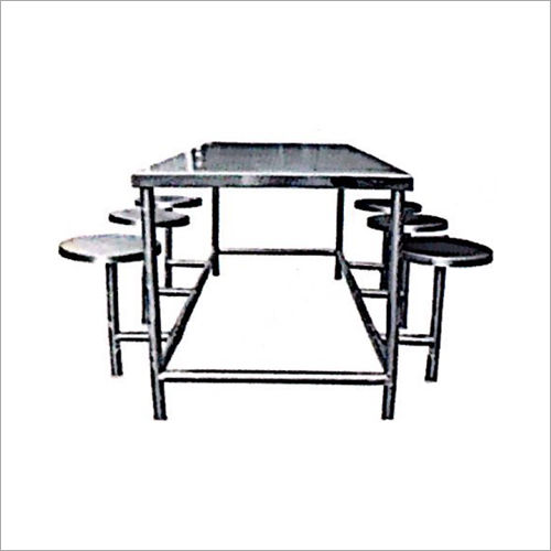 Manual 6 Seater Canteen Dinning Table