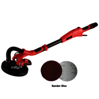 Electric Sander - 6.5 Amps, 10,000-17,000 Opm | Red, 6-inch Sanding Pad, 10-foot Cord Length, Lightweight At 5.5 Lbs
