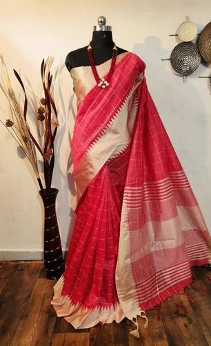 Raw silk weaving saree