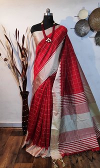 Raw silk weaving saree