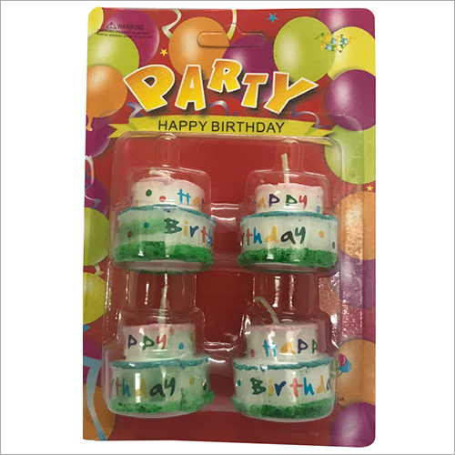 Wax Cake Shape Party Candles - Wax Material, Various Colors Available | Designed for Birthdays, Perfect for Commercial Occasions