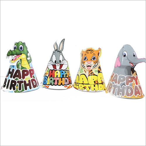 Cut Pop Up Birthday Party Cap - Paper Construction, Available in Different Colors | Ideal for Commercial Use at Birthdays