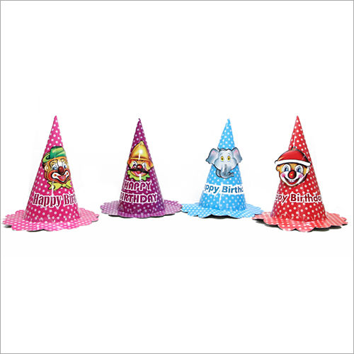 Jumbo Birthday Cap - Paper Material, Various Colors Available | Ideal for Commercial Usage, Perfect for Birthday Occasions