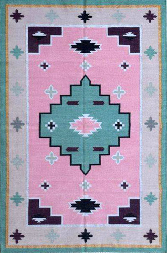 Cotton Flat Weave Accent Rug