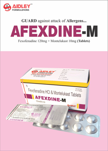 Fexofinadine 120mg + Montelukast 10mg Tablets