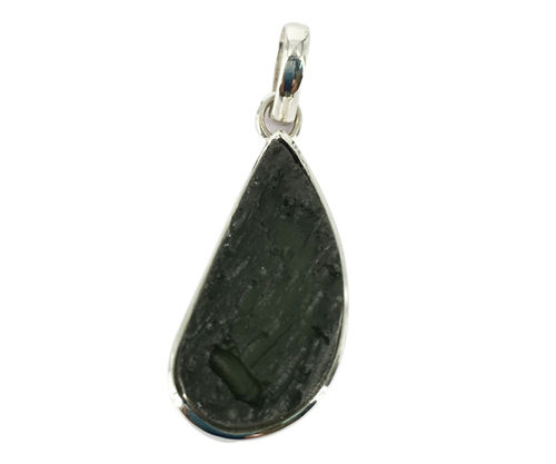 Green Moldavite 925 Silver Gemstone Pendant