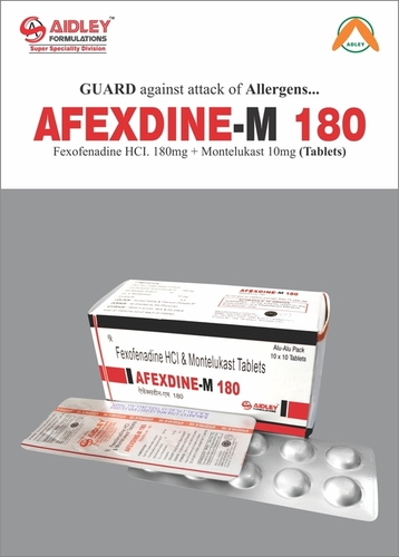 Fexofinadine 180mg+Montelukast 10mg