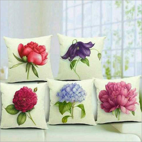 Flower Printed Cushion