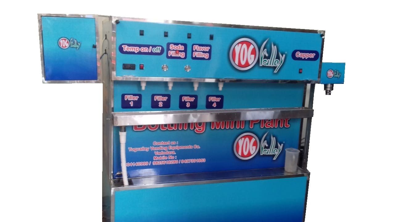 Counter Pressure 4 Head Carbonated(CSD) Mini Bottling Plant