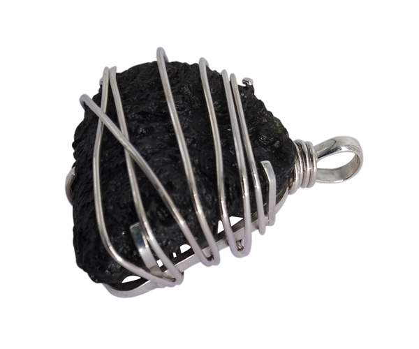 Moldavite Graceful 925 Silver Pendant