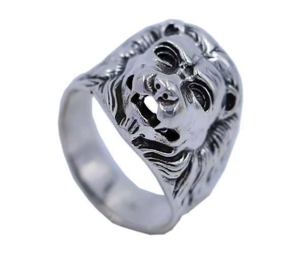 Lion Design 925 Silver Ring