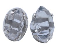 Herkimer Diamond Stone 925 Silver Stud Earring