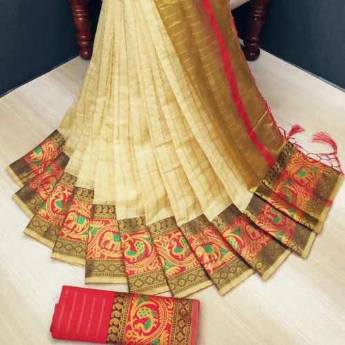 Chanderi cotton saree