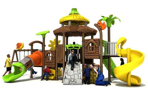 Lldpe.Pvc Leather And Galvanized Steel Tube Frame Kids Outdoor Playground