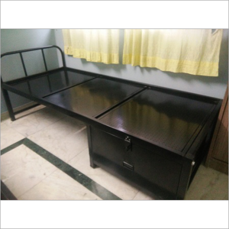 Metal Single Storage Bed