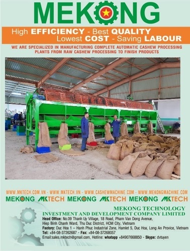 Raw Cashew Nut Sizing Machine