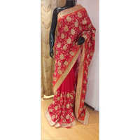 Available In Different Color 100% Pure Handloom Silk Zari Embroidery Saree
