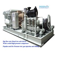 30mpa High Pressure Ammonia Reciprocating Piston Compressor - 6500x2500x2300mm Size, Direct Driven, Oil-free Lubrication, 360kw Power Output, 1-year Warranty, Grey White Color