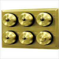 Brushed Brass Finish Heritage Switches Application: Industrial And Commercial