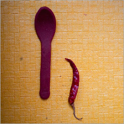 Edible Chilli Flavor Spoon - Eco-Friendly, Multicolor | Healthy, Delicious, Perfect for Events and Parties with 9 Month Shelf Life