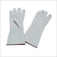 Leather White Hand Glove