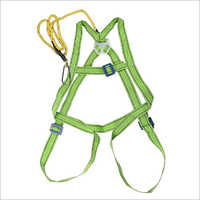 Commercial Full Body Safety Belt Single Lane-yard Screw Hook - Class A Synthetic Fiber, 1.8 Meter Laneyard, Green Color | Fall Protection Safety Application