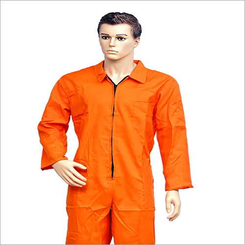Work Wear Cotton Dangri Orange Boiler Suit
